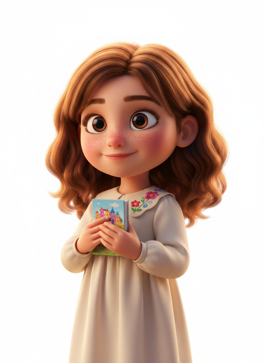 Pixar 3D character portrait
